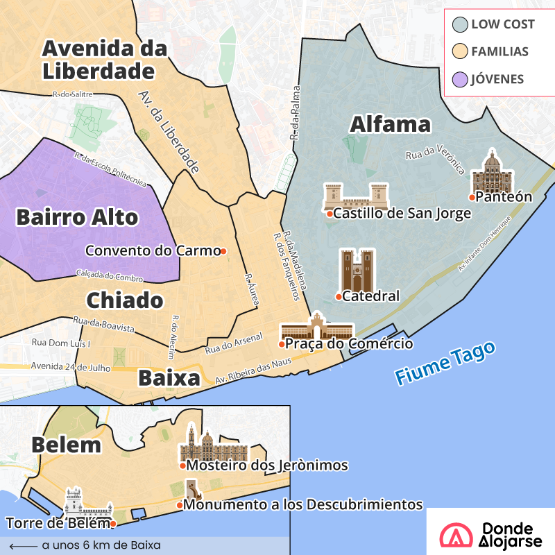 donde alojarse lisboa