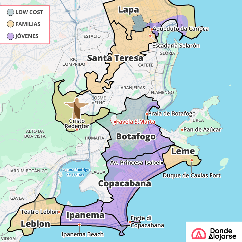 donde alojarse rio de janeiro