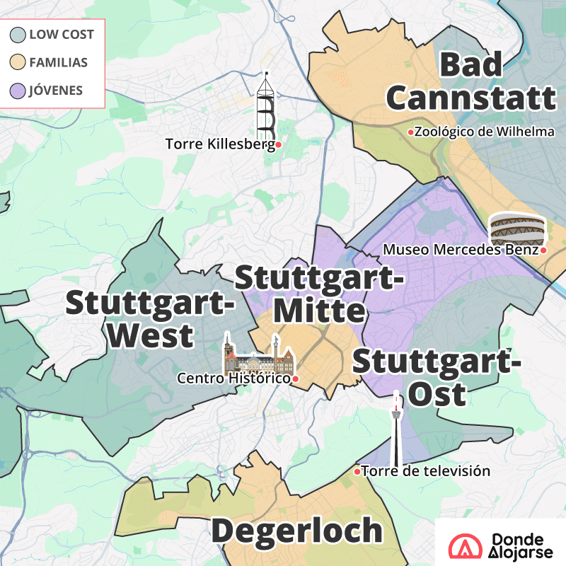 donde alojarse stuttgart