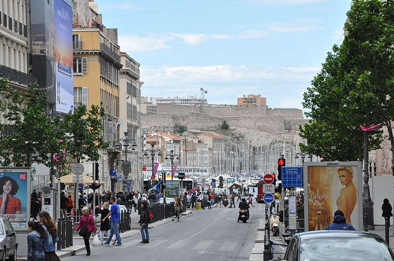 marseille france canebiere and fort saint nicolas jpg