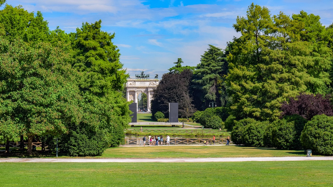 parco sempione park verde estate